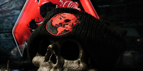 Limited Edition: Red CyberSkull Beanie Hat